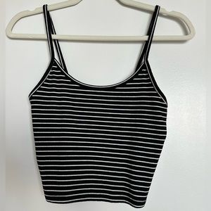 Cropped striped American Eagle tank